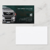 LKW-Transporttransport Silver Truck Front Visitenkarte (Vorne/Hinten)