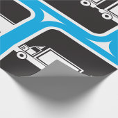 LKW und Anhänger Geschenkpapier