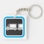 LKW und Anhänger Schlüsselanhänger (Rückseite)