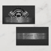 Lkw und Kolben | Steel Industrial Visitenkarte (Vorne/Hinten)