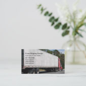 Lkw- und Lkw-Fahrer Visitenkarte (Stehend Vorderseite)