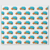 Lkw und Müll können Kinder Geschenkpapier (Flach)