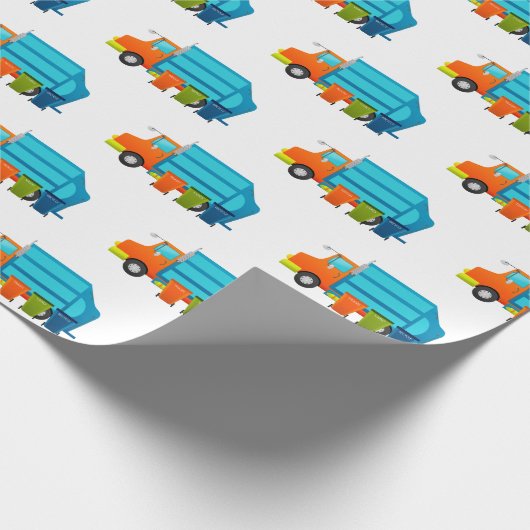 Lkw und Müll können Kinder Geschenkpapier (Ecke)