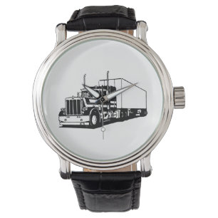 Lkw und Trockenvan Armbanduhr