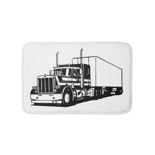 Lkw und Trockenvan Badematte (Vorderseite)