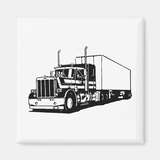 Lkw und Trockenvan Magnet (Vorne)