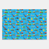 Lkw- und Zugpapier Geschenkpapier Set (Vorderseite)