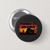 Lkw-Vater Straßenverkehr Liebe Design Button (Vorne & Hinten)