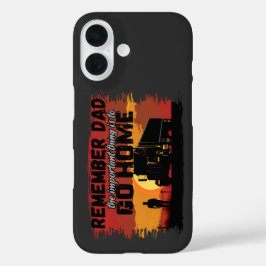 Lkw-Vater Straßenverkehr Liebe Design iPhone 16 Hülle