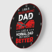 Lkw-Vater: Wie normal, aber besser Große Wanduhr (Winkel)