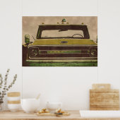 LKW Vintage Textur Poster (Küche)