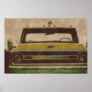 LKW Vintage Textur Poster