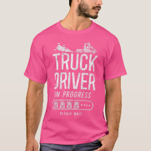 LKW-Vintager LKW-Fahrer in Progression T-Shirt
