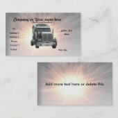 LKW VISITENKARTE (Vorne/Hinten)