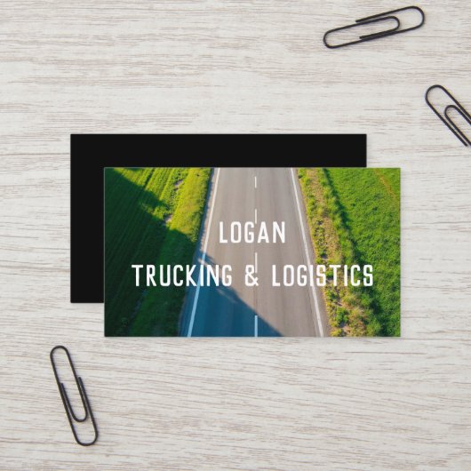 LKW VISITENKARTE (Vorderseite/Rückseite Beispiel)