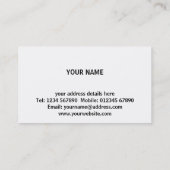 LKW-Visitenkarte Visitenkarte (Rückseite)