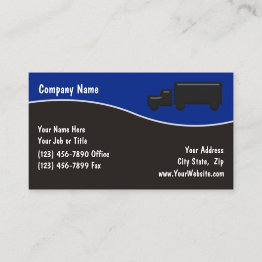 LKW-Visitenkarte Visitenkarte (Vorderseite)