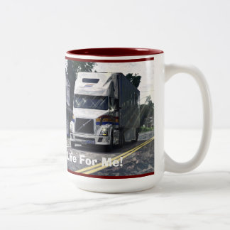 LKW WEISSE LKW-LKW-LKW BIG RIG KAFFEE MUGS ZWEIFARBIGE TASSE