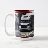 LKW WEISSE LKW-LKW-LKW BIG RIG KAFFEE MUGS ZWEIFARBIGE TASSE (Links)