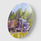 LKWer spendet LKW-Wall-Uhr Große Wanduhr (Winkel)