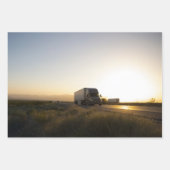 LKWs, Berge und Sonnenuntergang schöne Aussichten Geschenkpapier Set (Vorderseite 2)