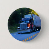 LKWs, Big Rig Cargo Truck Art Button (Vorderseite)