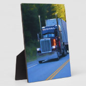 LKWs, Big Rig Cargo Truck Art Fotoplatte (Seite)