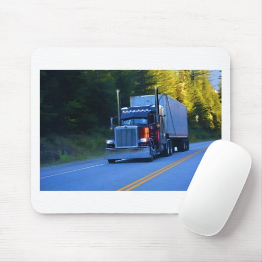 LKWs, Big Rig Cargo Truck Art Mousepad (Mit Mouse)