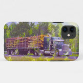 LKWs Big Rig Logging Truck iPhone Case (Rückseite (Horizontal))