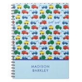 LKWs Boy's Construction Vehicles Niedlich Kid's Notizblock (Vorderseite)