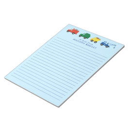 LKWs Boys Niedliches Kid's Stationary Notepad Notizblock