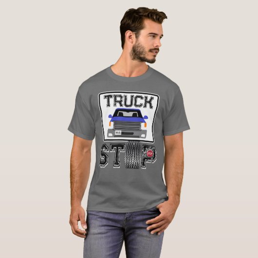 LKWs Coole Beförderung stoppen T-Shirt (Vorne ganz)