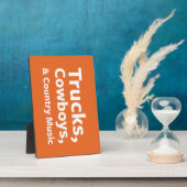 LKWs, Cowboys und Country Music Fotoplatte (Seite)