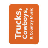 LKWs, Cowboys und Country Music Magnet (Vertikal)