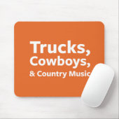 LKWs, Cowboys und Countrymusik Mousepad (Mit Mouse)