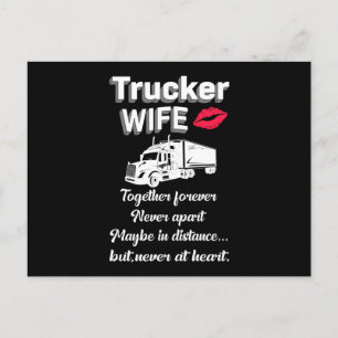 LKWs Ehefrau Liebe LKW LKWs Geschenkidee Postkarte