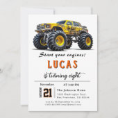 LKWs Einladung zum Geburtstag (Vorderseite)