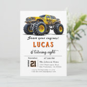 LKWs Einladung zum Geburtstag (Stehend Vorderseite)