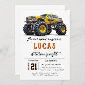 LKWs Einladung zum Geburtstag (Vorne/Hinten)