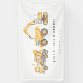 LKWs für dynamische Bauten Banner (Vertikal)