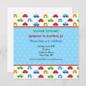 LKWs Geburtstagsparty Einladungen Kinder Junge (Vorne/Hinten)