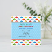 LKWs Geburtstagsparty Einladungen Kinder Junge (Stehend Vorderseite)