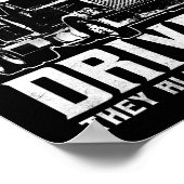 LKWs Geschenke Trailer LKW 18 Roller Poster (Ecke)