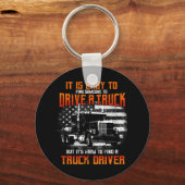 LKWs Geschenke Trailer LKW 18 Rollerhar Schlüsselanhänger (Vorderseite)