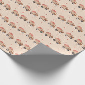 LKWs mit Herzladendesign Geschenkpapier (Ecke)