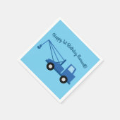 LKWs Niedlich 1. Geburtstag Party Thema Serviette (Ecke)