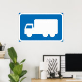 LKWs Road Sign Poster (Heimbüro)