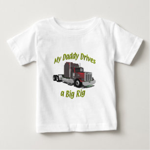 LKWs - Teamsters - Maroon Big Rig - Vater Baby T-shirt