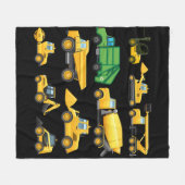 LKWs und Gräber Kleinkinder Bau Fleecedecke (Vorderseite (Horizontal))