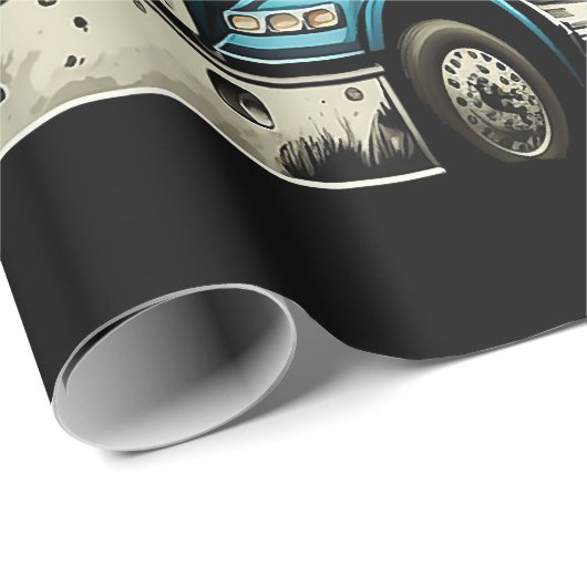 LKWs US-amerikanische Fahne für Patriotic Truck Dr Geschenkpapier (Rolleneckpunkt)